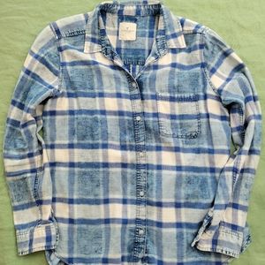 American Eagle Blue Flannel